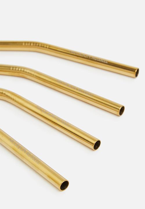 Nicolson Russell - Stainless steel straw gold