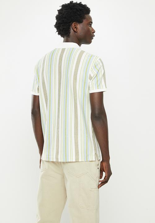 Levi’s® - Ama hm polo court egret stripe - green