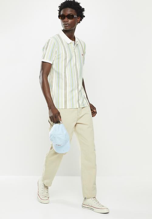 Levi’s® - Ama hm polo court egret stripe - green
