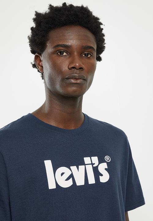 Levi’s® - Short sleeve relaxed fit tee core poster dress - navy