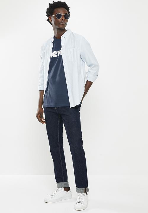 Levi’s® - Short sleeve relaxed fit tee core poster dress - navy