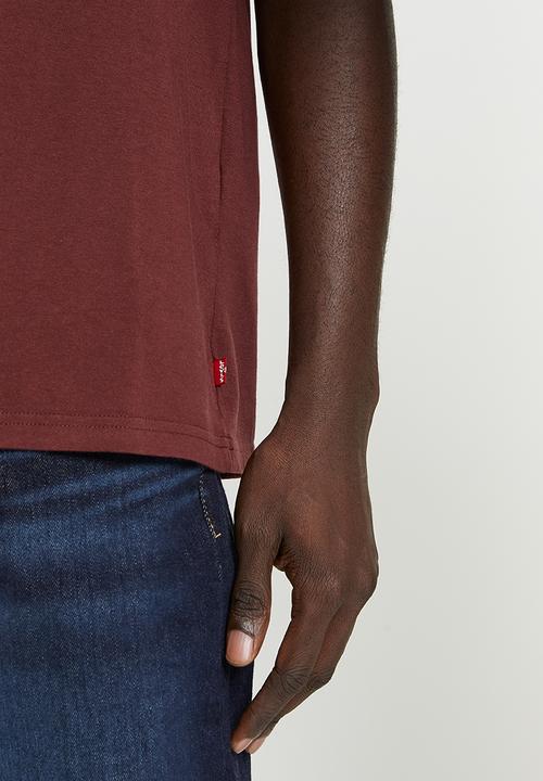 Levi’s® - Short sleeve relaxed fit tee - burgundy