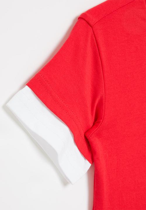 Pop Candy - Layered tee - red