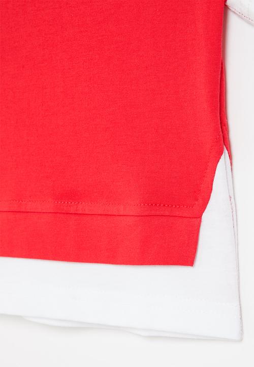 Pop Candy - Layered tee - red