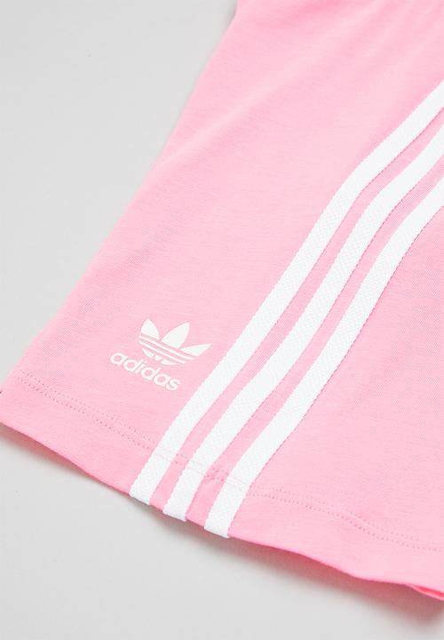 adidas Originals - Short tee set - white & bliss pink