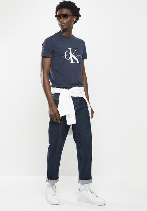 Calvin Klein - Core monogram slim tee - navy