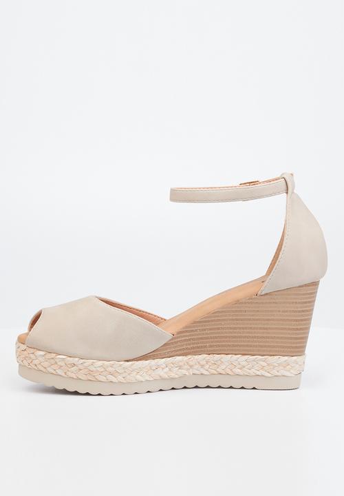 Butterfly Feet - Avery 3 espadrille wedge heel - grey
