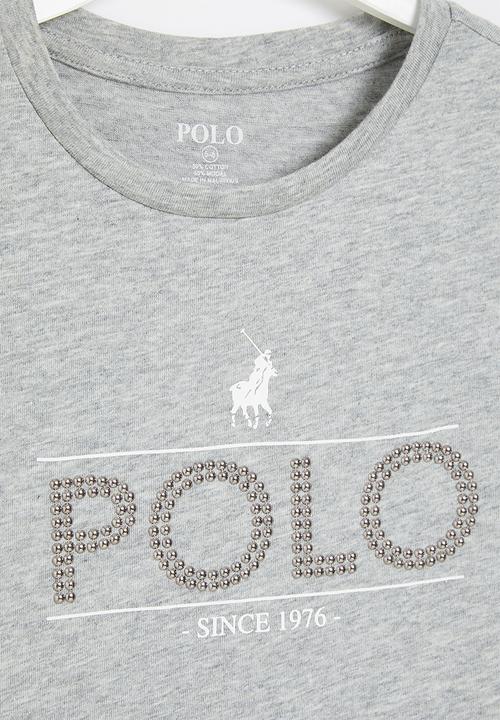 POLO - Girls jessica printed tee - grey