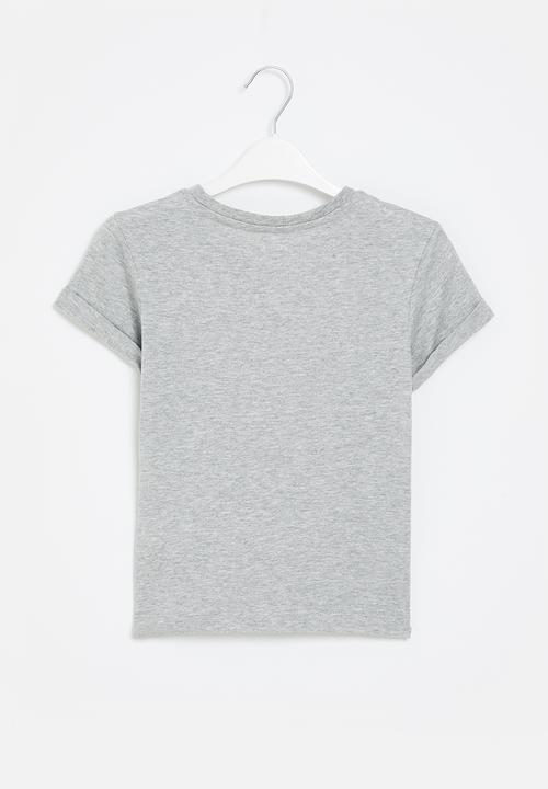 POLO - Girls jessica printed tee - grey