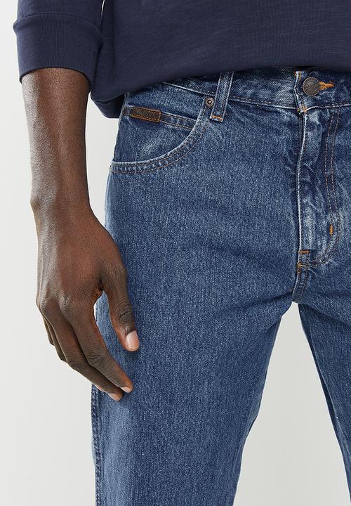 Wrangler - Texas regular straight leg jeans - double stonewash