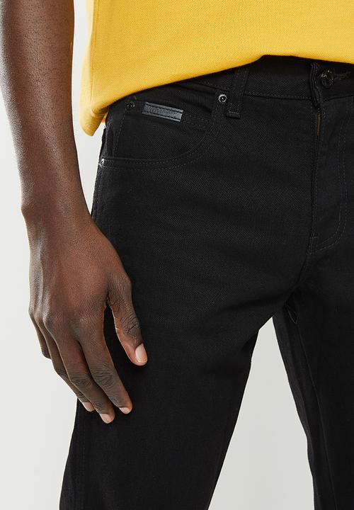 Wrangler - Texas regular straight leg jeans - black