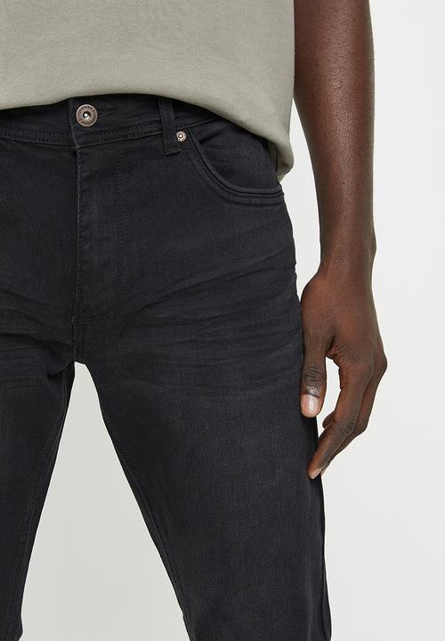 Jonathan D - Josh five pocket denim jeans slim fit - black