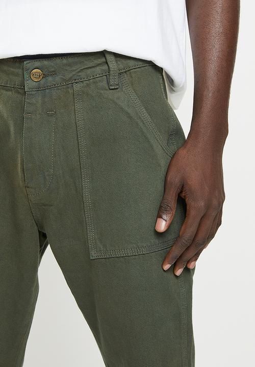 Jonathan D - Neil  painters denim jeans straight leg - forest
