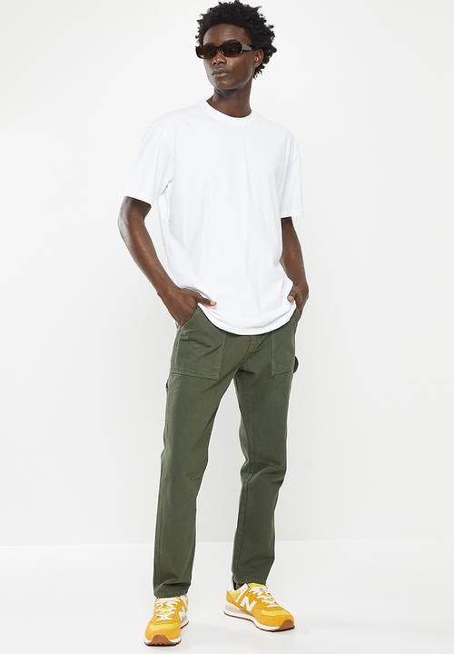Jonathan D - Neil  painters denim jeans straight leg - forest