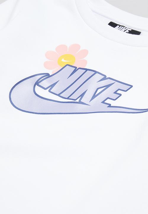 Nike - Nike girls flower child pant set - purple & white 