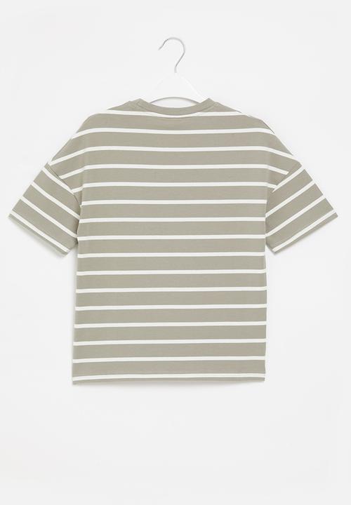 Rebel Republic - Boys stripe tee - grey