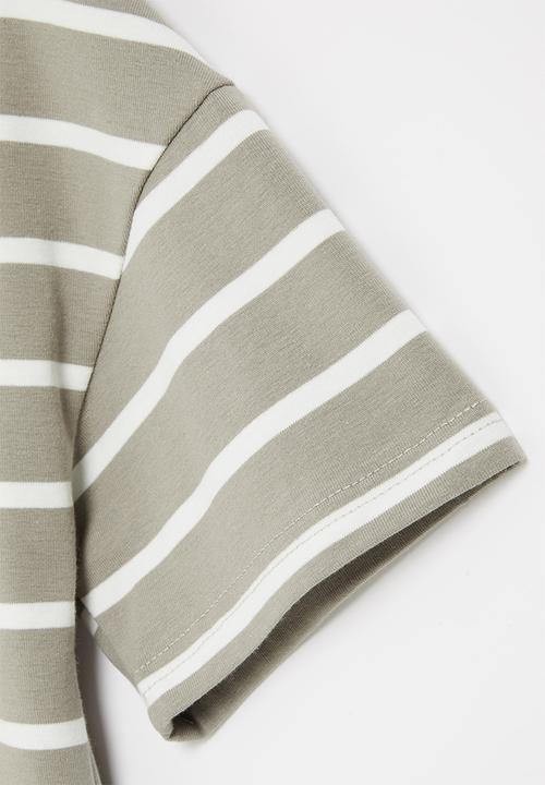 Rebel Republic - Boys stripe tee - grey