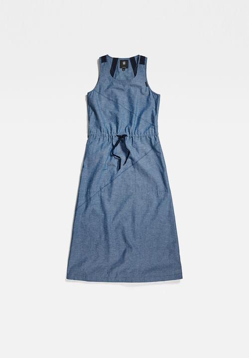 G-STAR - Utility dress sless - nitro & white