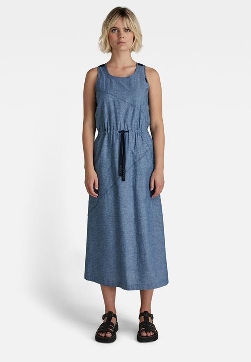 G-STAR - Utility dress sless - nitro & white