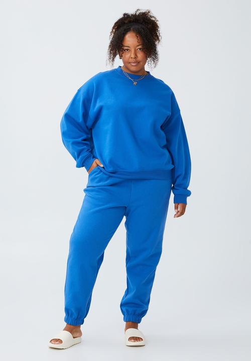 Cotton On - Curve classic crew sweatshirt - cobalt blue