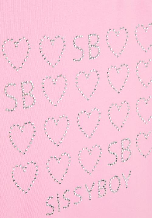 SISSY BOY - Fitted top with capped sleeves - bubblegum