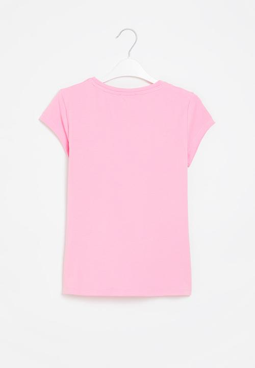 SISSY BOY - Fitted top with capped sleeves - bubblegum
