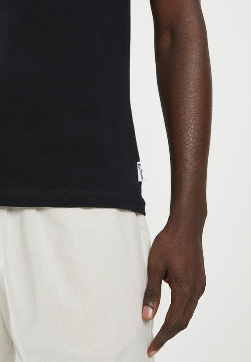 Ben Sherman - Target chq emboss 1 up tee - black