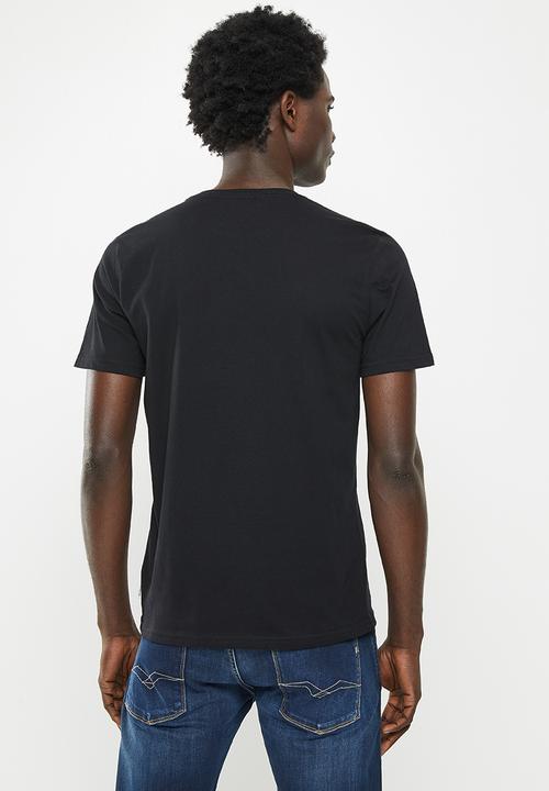 Ben Sherman - Script chq emboss 1 up tee - black