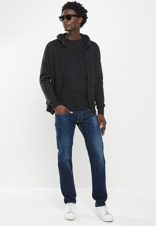 Ben Sherman - Script chq emboss 1 up tee - black