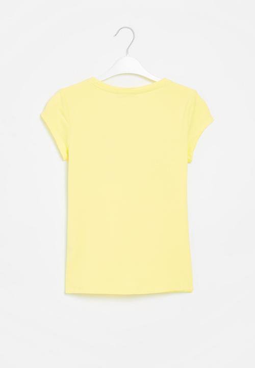 SISSY BOY - Fitted top with capped sleeves - pale yellow