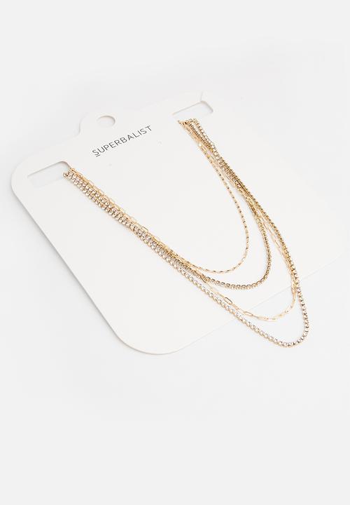 Superbalist - Jasmine layered necklace - gold & silver