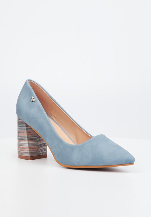 Butterfly Feet - Lissa 2 court block heel - blue