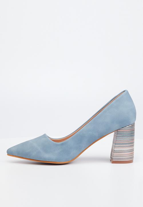 Butterfly Feet - Lissa 2 court block heel - blue