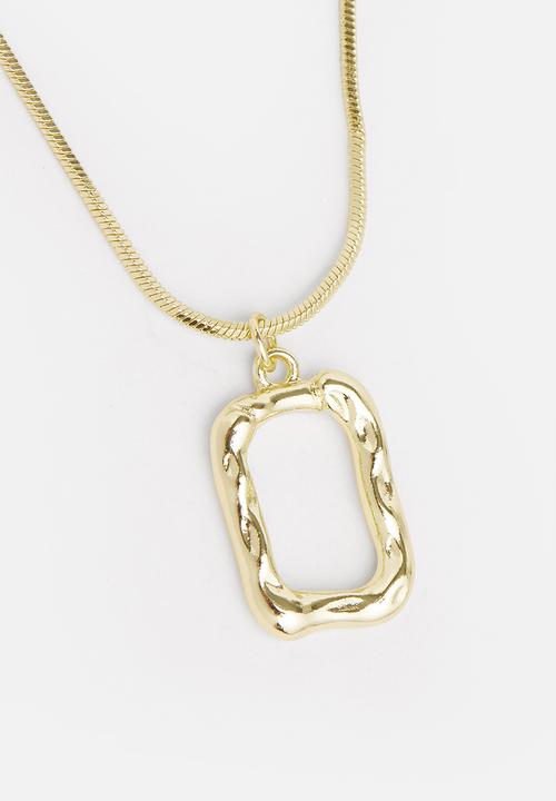 Superbalist - Square charm necklace - gold