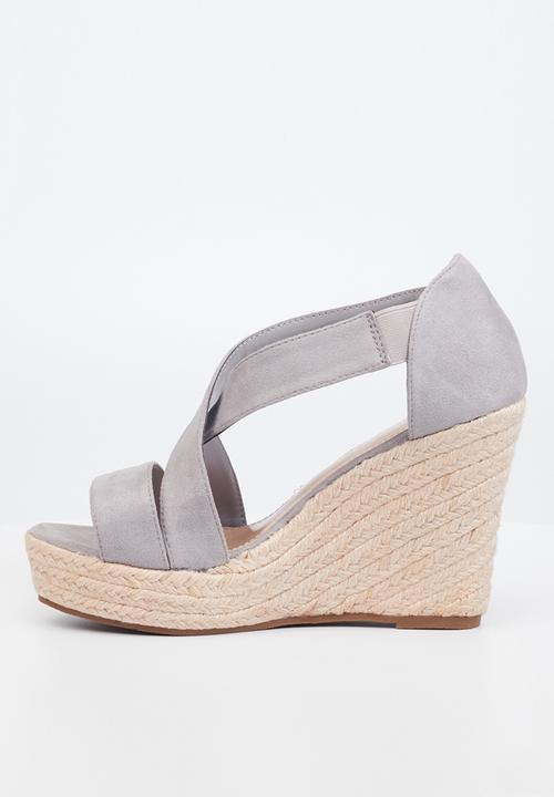 Butterfly Feet - Veda 1 espadrille wedge heel - grey