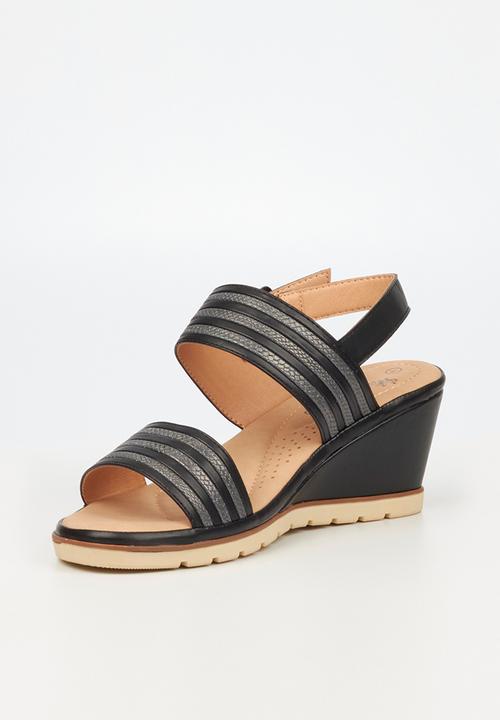 Butterfly Feet - Yasheel 4 wedge heel - black