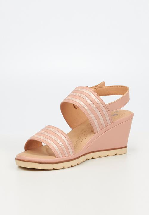 Butterfly Feet - Yasheel 4 wedge heel - pink