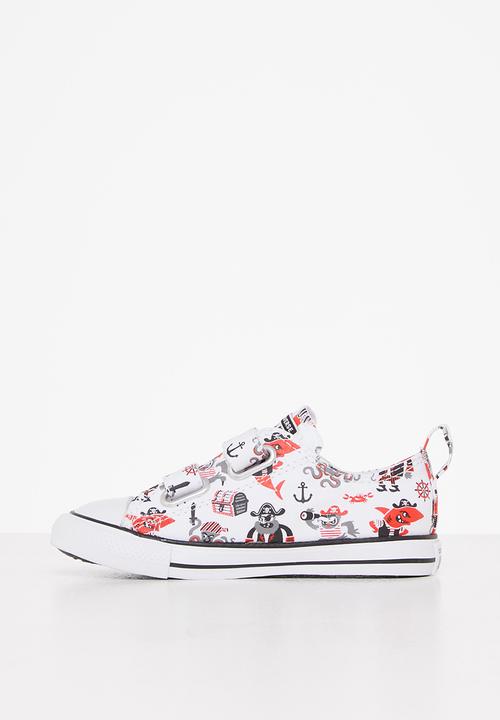 Converse - Chuck taylor all star 2v pirates ox - white/university red/black