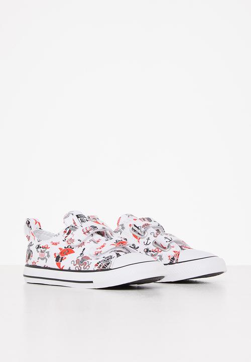 Converse - Chuck taylor all star 2v pirates ox - white/university red/black