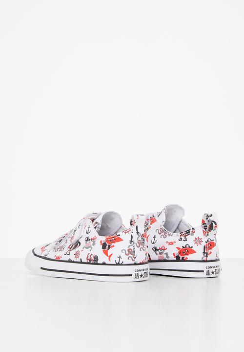 Converse - Chuck taylor all star 2v pirates ox - white/university red/black
