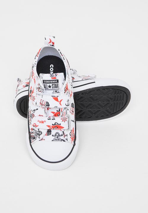Converse - Chuck taylor all star 2v pirates ox - white/university red/black