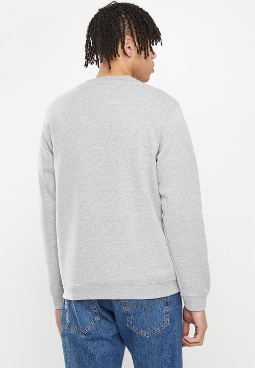 Converse - Standard fit left chest star chev emb crew bb - vintage grey heather