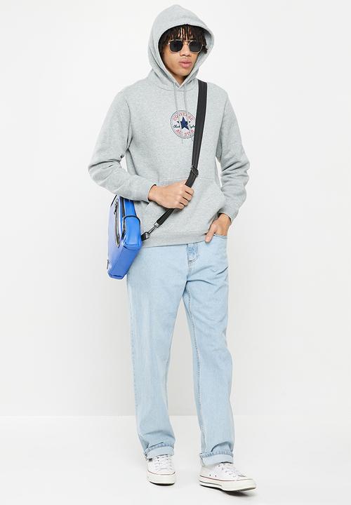 Converse - Standard fit centre front chuck patch core - vintage grey heather
