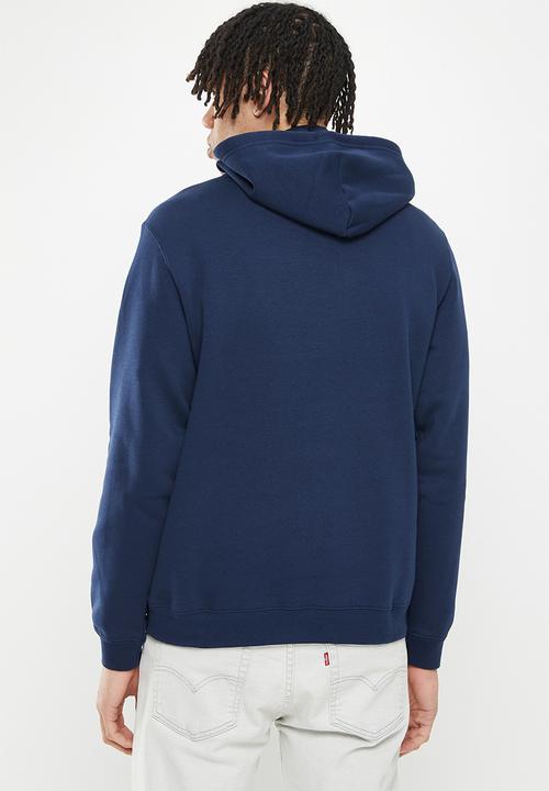 Converse - Standard fit centre front chuck patch core po hoodie bb - obsidian