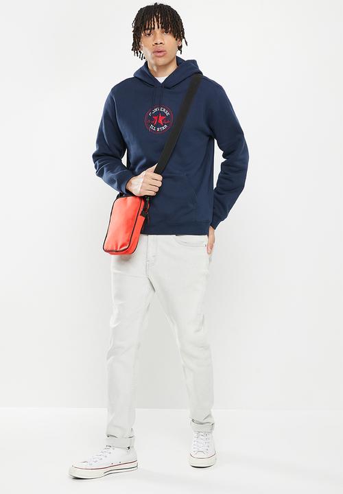 Converse - Standard fit centre front chuck patch core po hoodie bb - obsidian