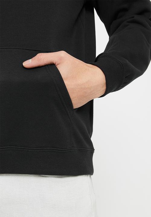 Converse - Standard fit centre front chuck patch core hoodie - converse black