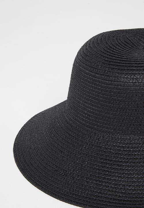 edit - Bridget sun hat - black