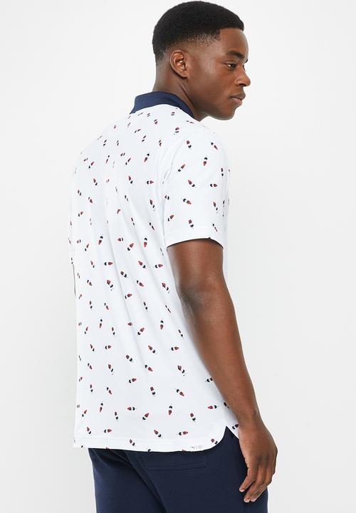 PUMA - Cloudspun Popsi-Cool Golf Polo - bright white & ski patrol