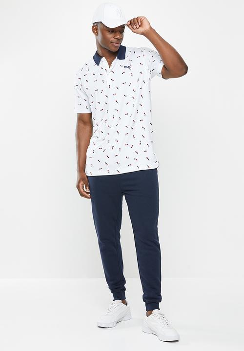 PUMA - Cloudspun Popsi-Cool Golf Polo - bright white & ski patrol
