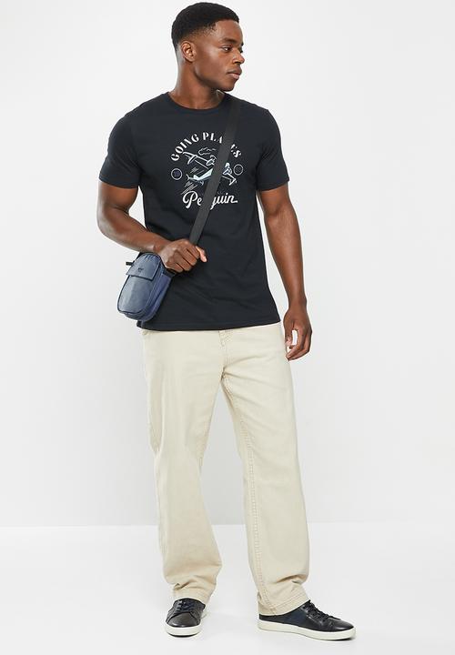 Original Penguin - Going places short sleeve tee - true black
